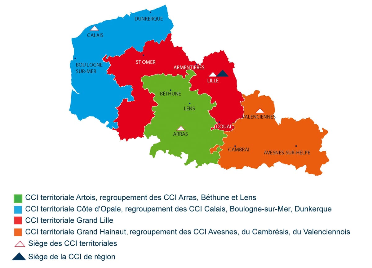 harta e francës Lille rajon