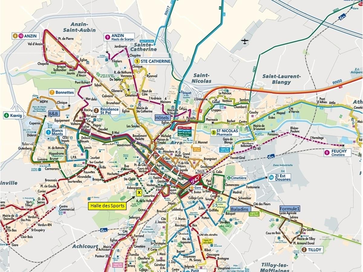 Lille transportit publik hartë