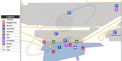 Harta e Lille aeroport
