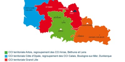 Harta e francës Lille rajon