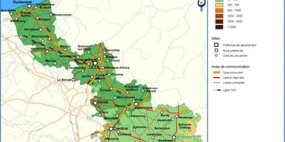 Topografike hartë të Lille